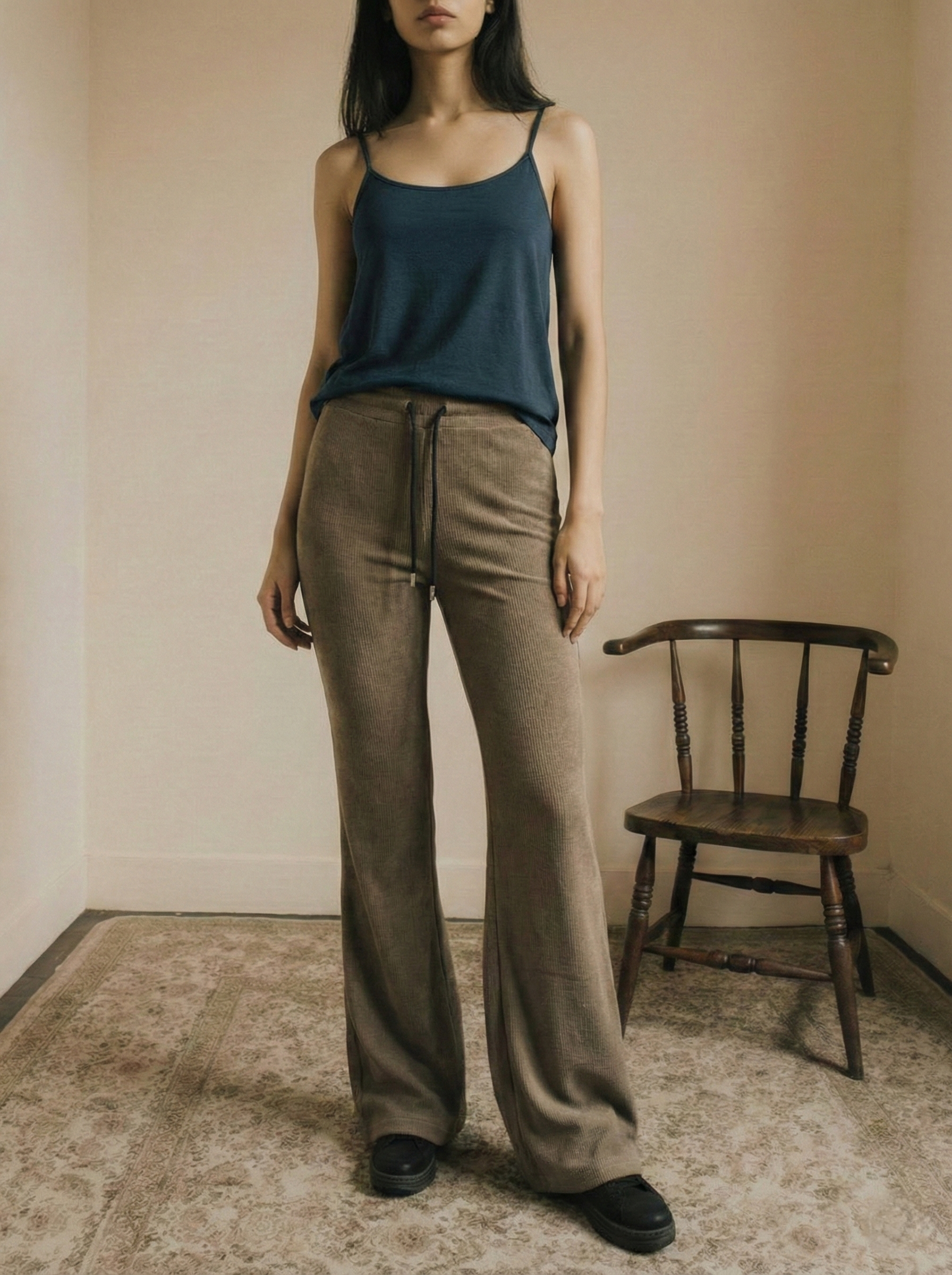 Chocolate Brown Flare Pants