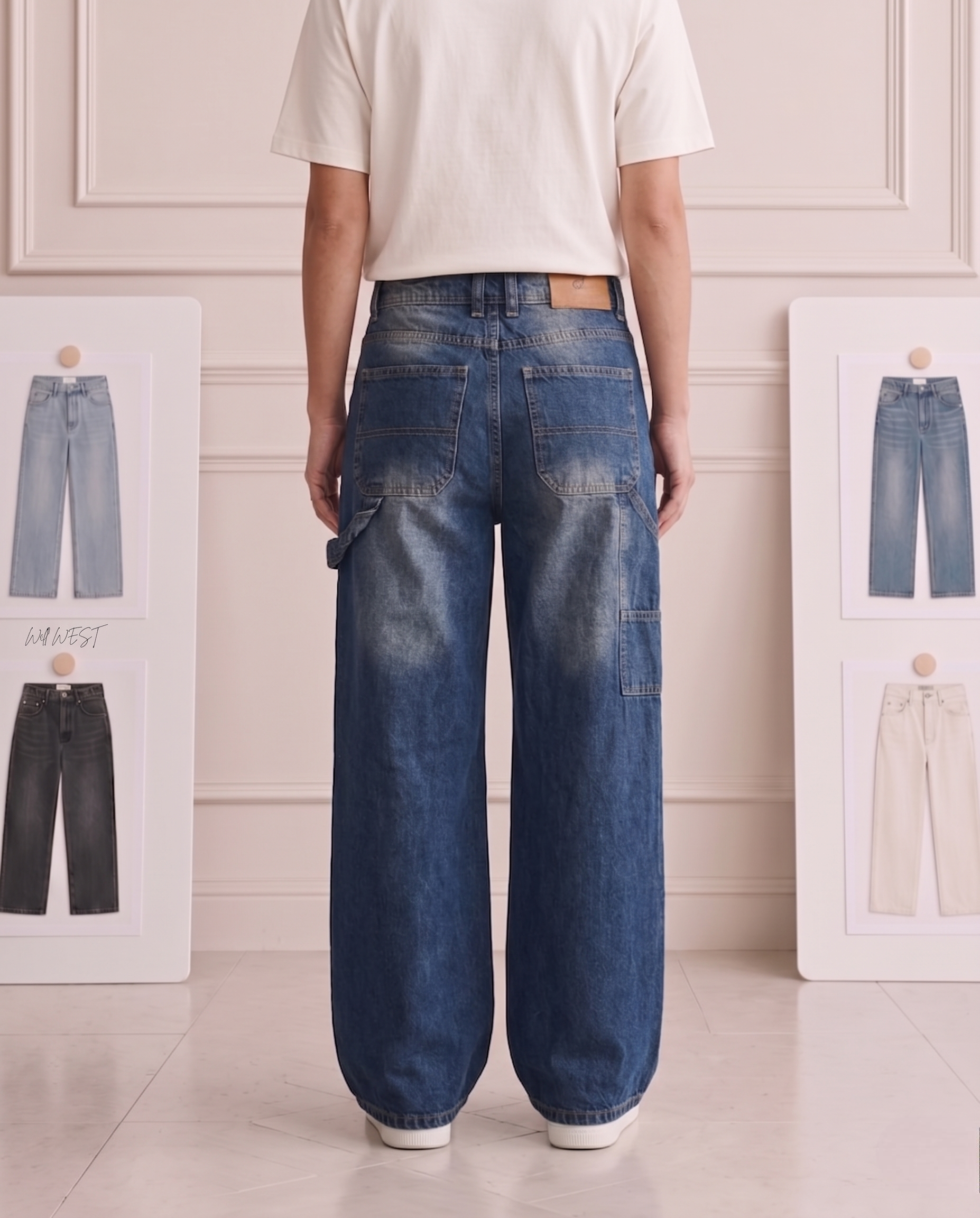 Dark Vintage Carpenter Jeans