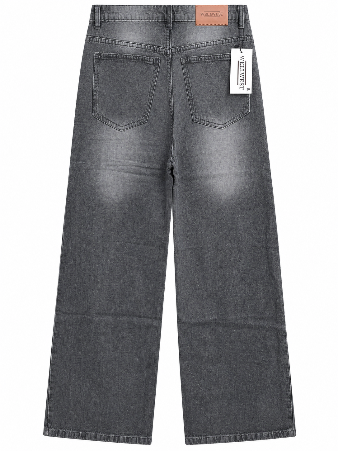 Concrete Grey Baggy Denim -Loose Fit - UNISEX