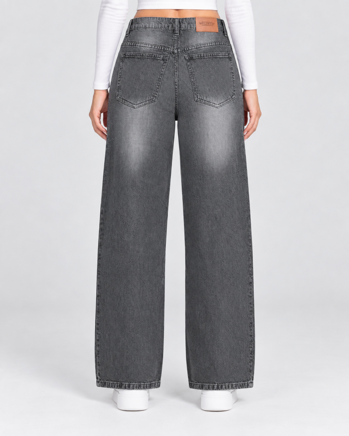 Concrete Grey Baggy Denim -Loose Fit - UNISEX