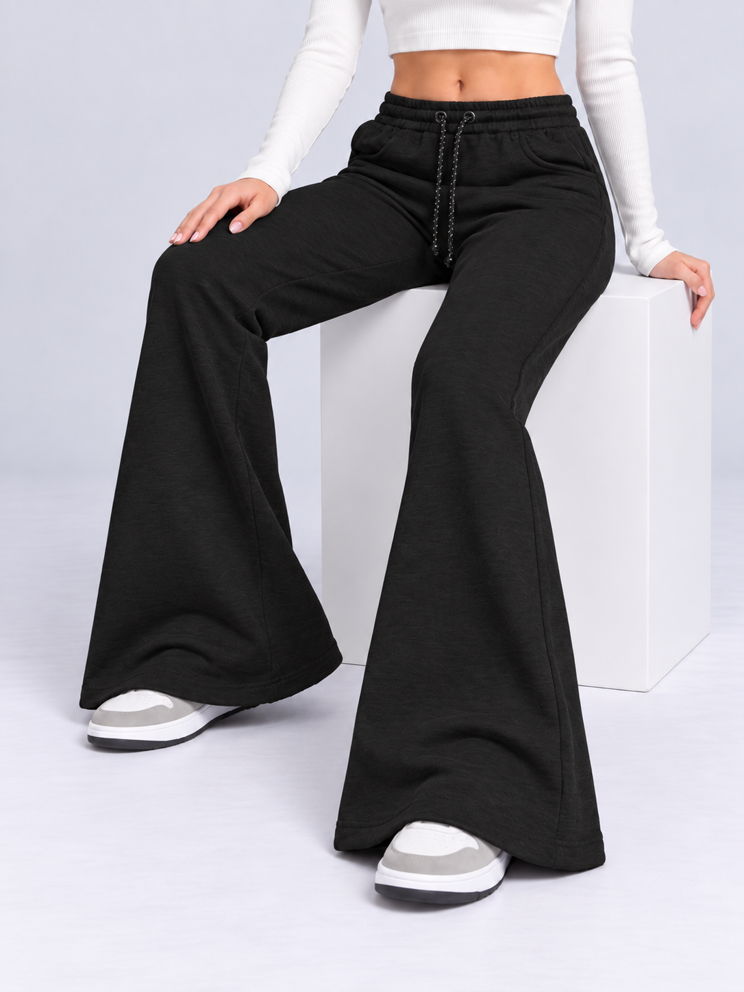 Black Flare Pants