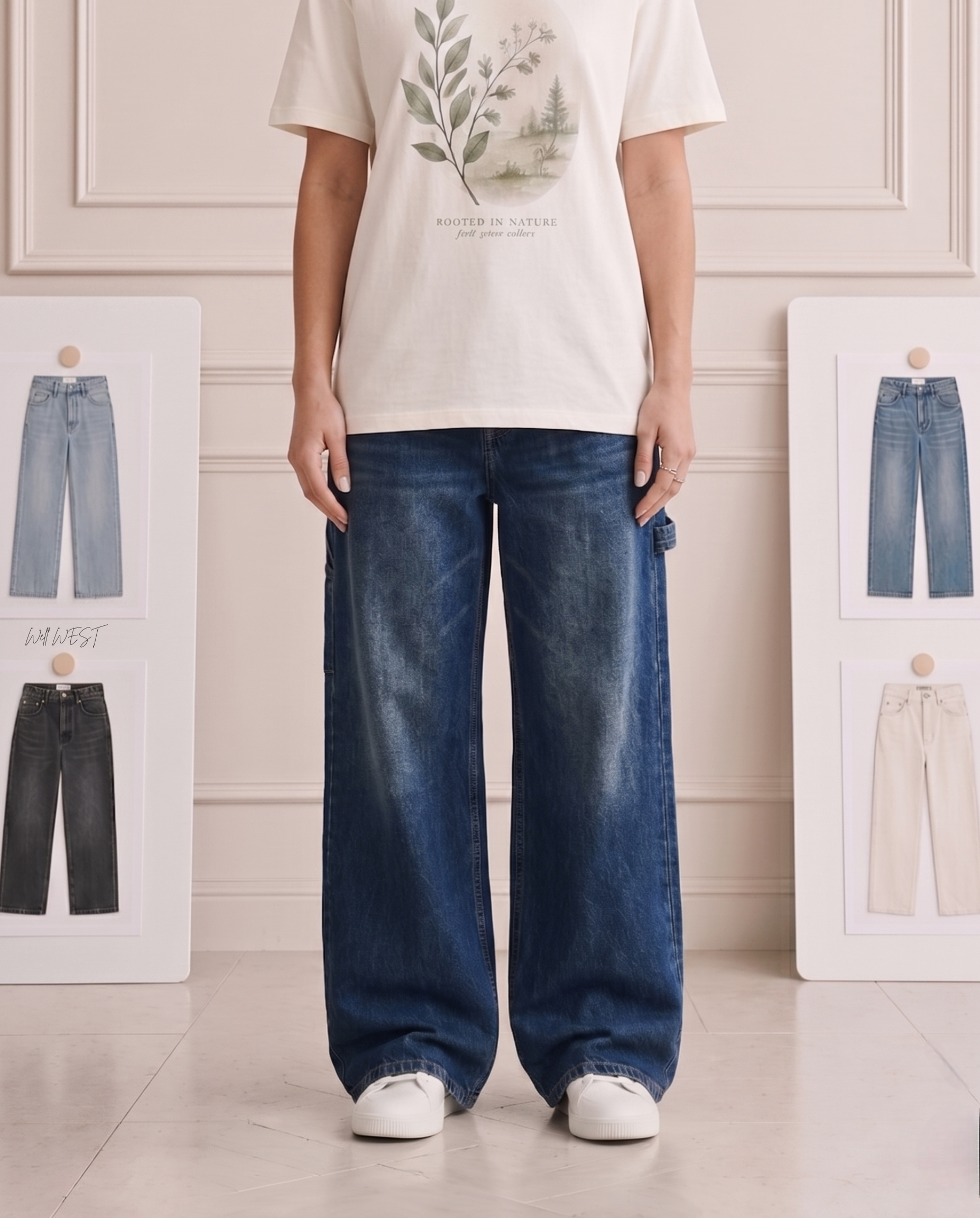 Dark Vintage Carpenter Jeans