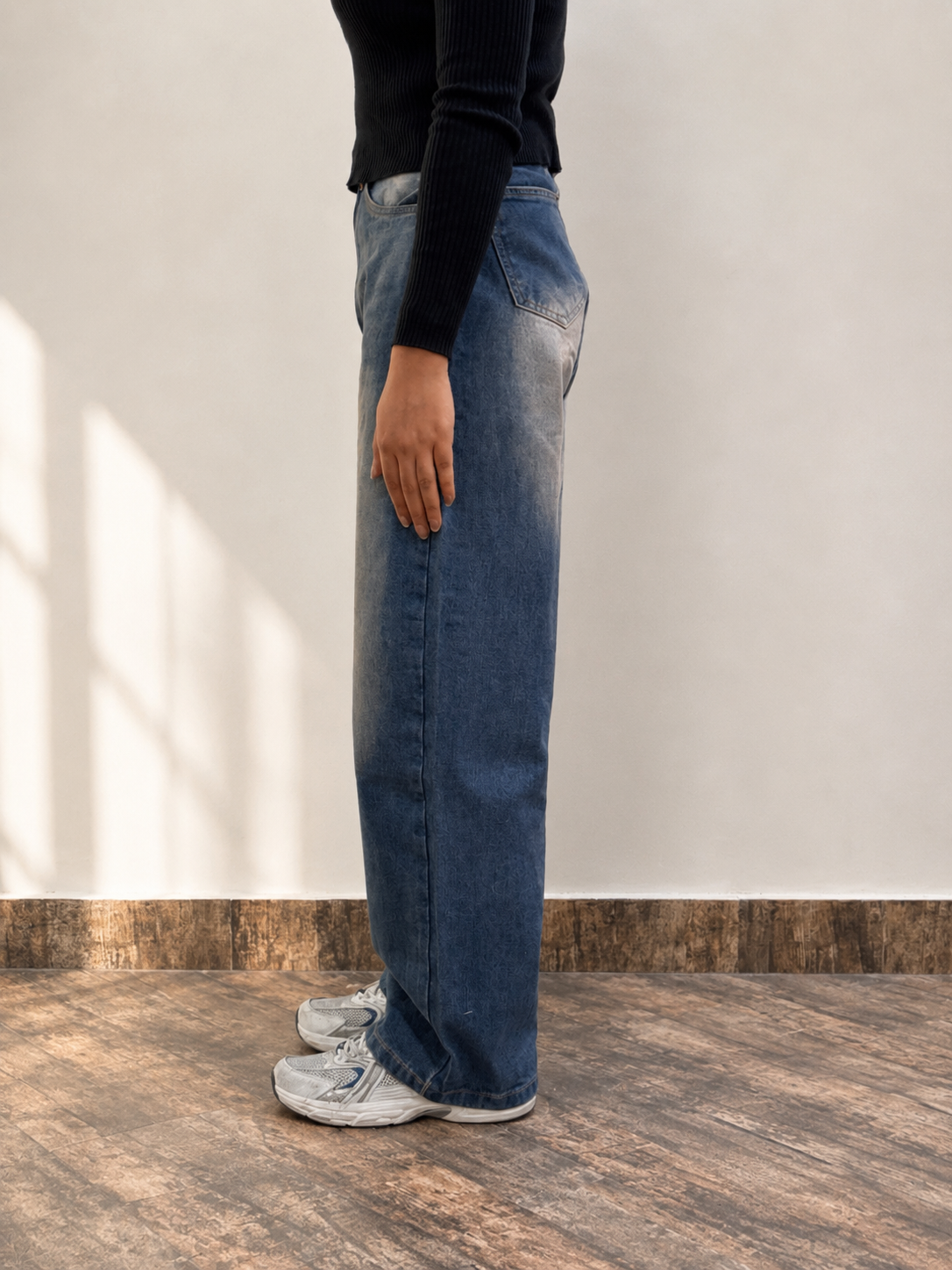 Clay Medium Blue Baggy Jeans