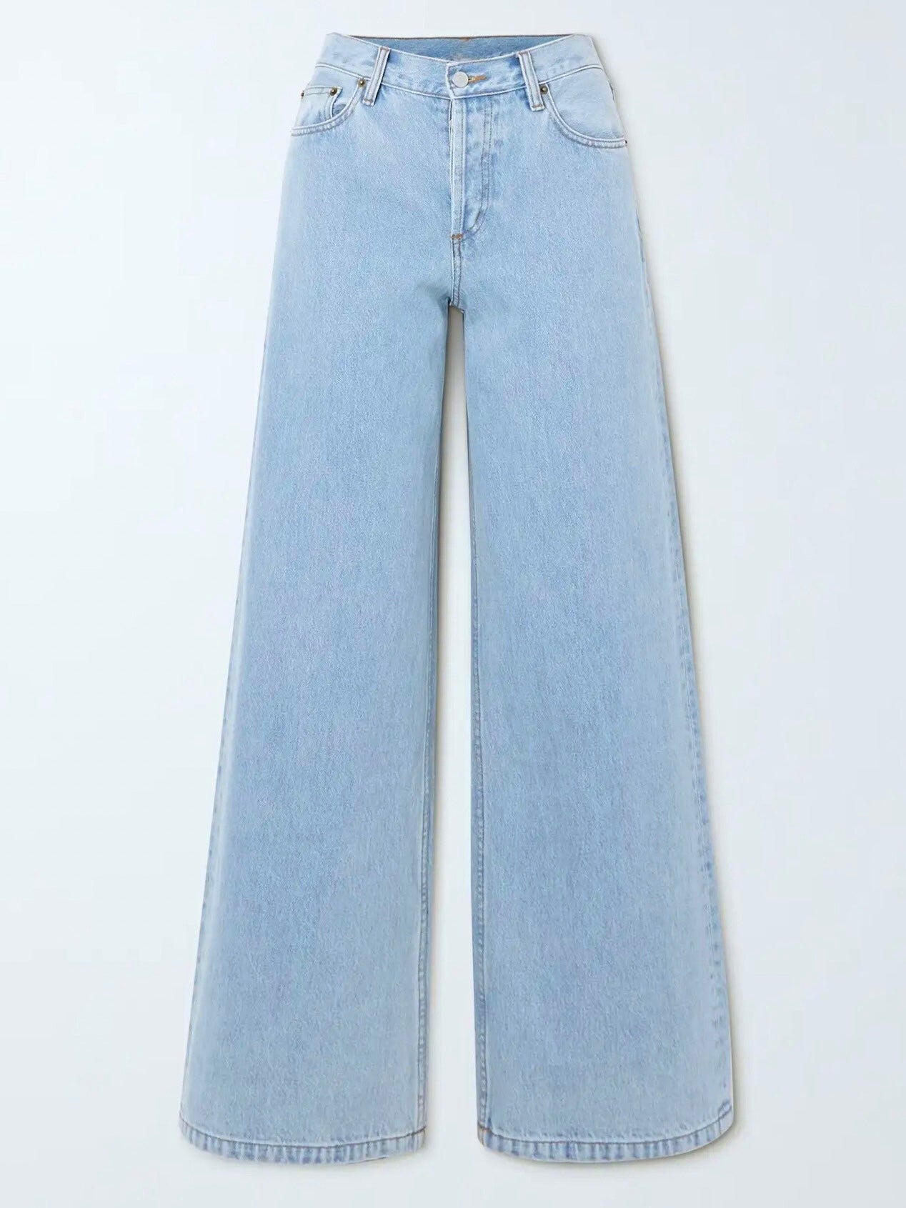 Light Blue Super Wide Leg Jeans