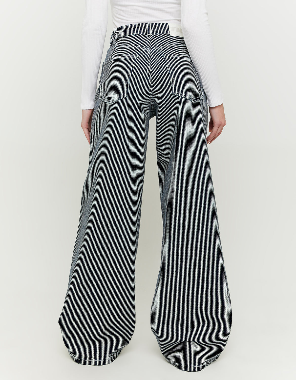 Striped Wide Leg Jeans