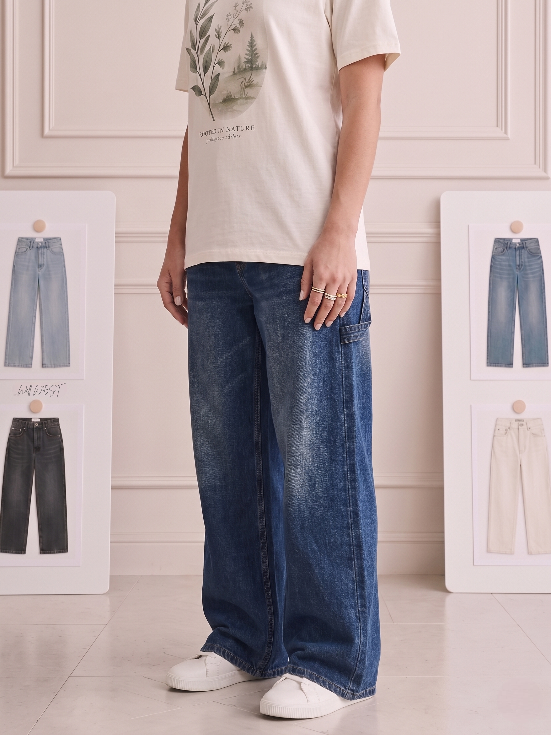 Dark Vintage Carpenter Jeans