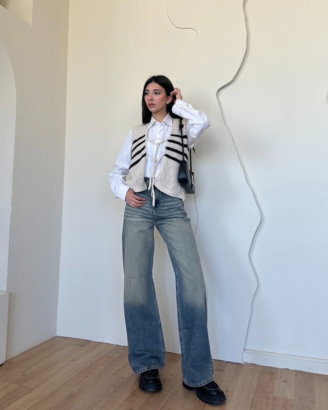 Retro vintage baggy jeans