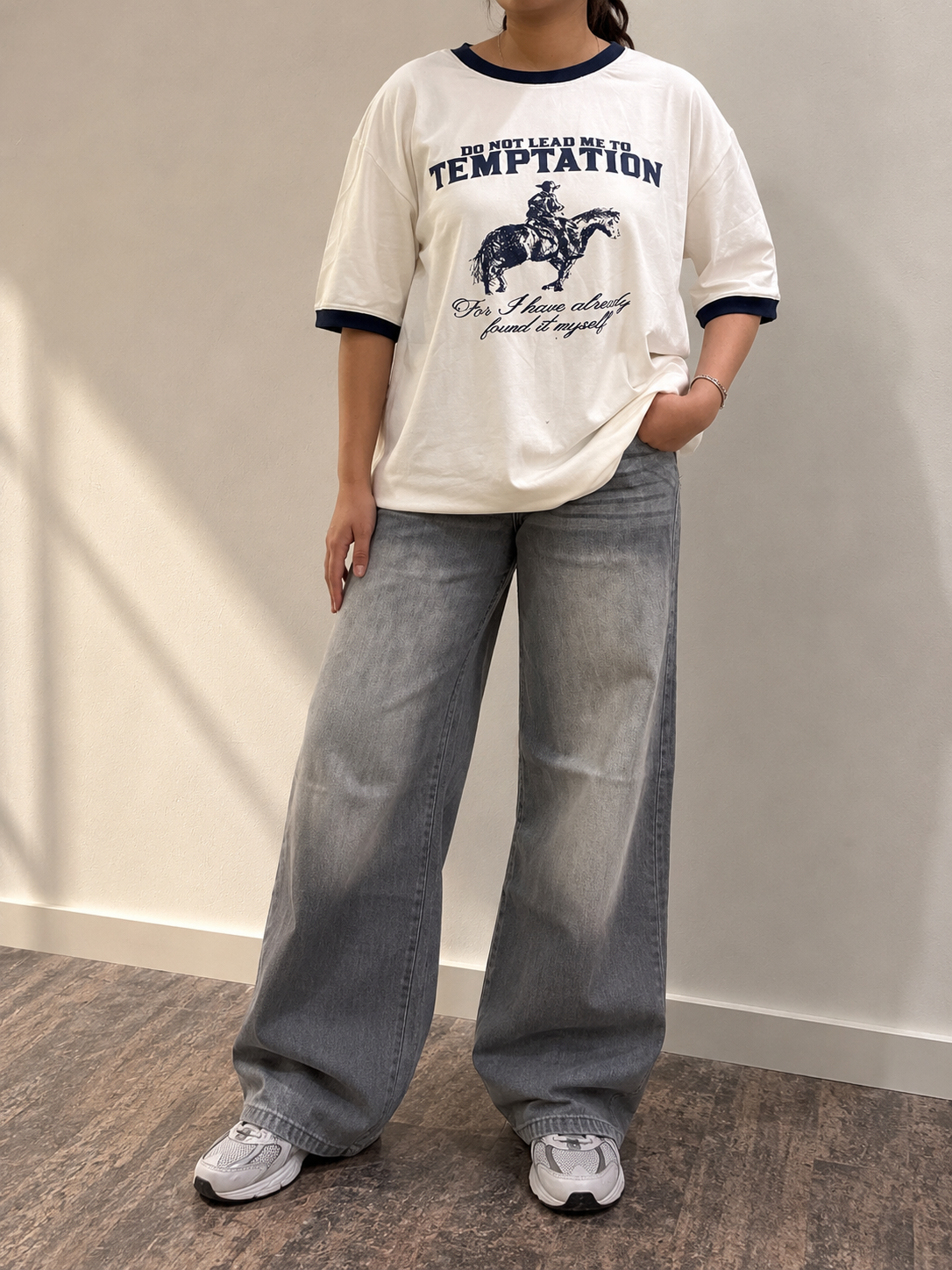 Temptations Ringer T-Shirt White